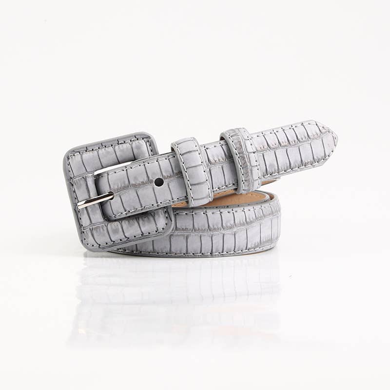 Fashionable stone-patterned bag buckle women belt