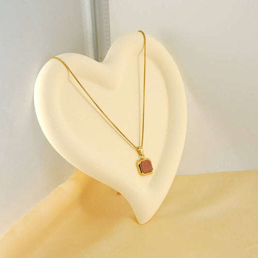 CWAJE1954_Simple Fashion Geometric Necklace,Gold