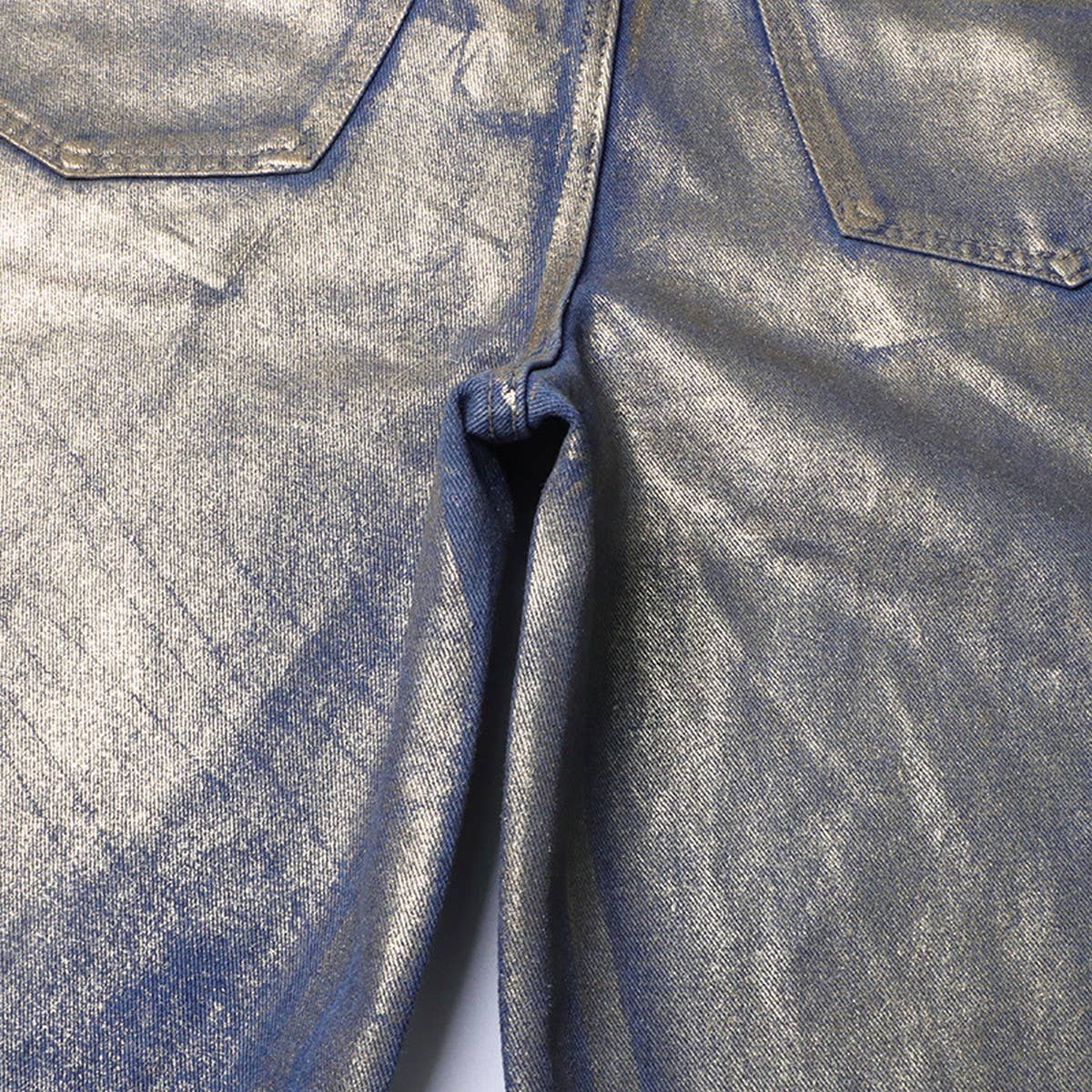 MID RISE STRAIGHT SPRAY PAINTED GRADIENT JEANS