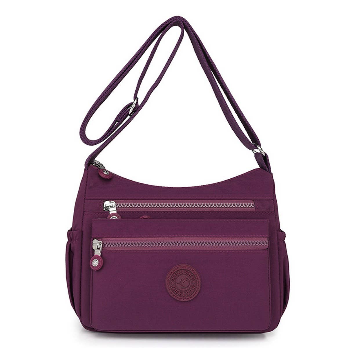 LIGHTWEIGHT NYLON MULTI-LAYER SHOULDER BAG