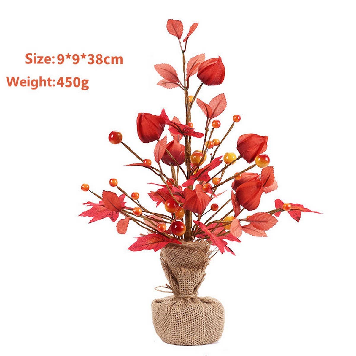 Halloween Party Harvest Maple Leaf & Berry Tree_CWAJE05357