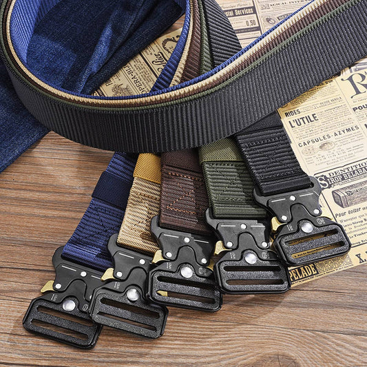 OUTDOOR BUCKLE COBRA CANVAS BELT_CWABE0365
