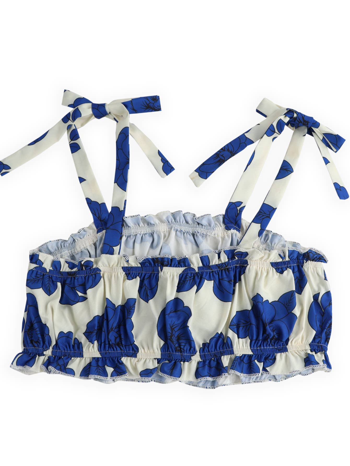 Printed sexy crop cord halter dress set