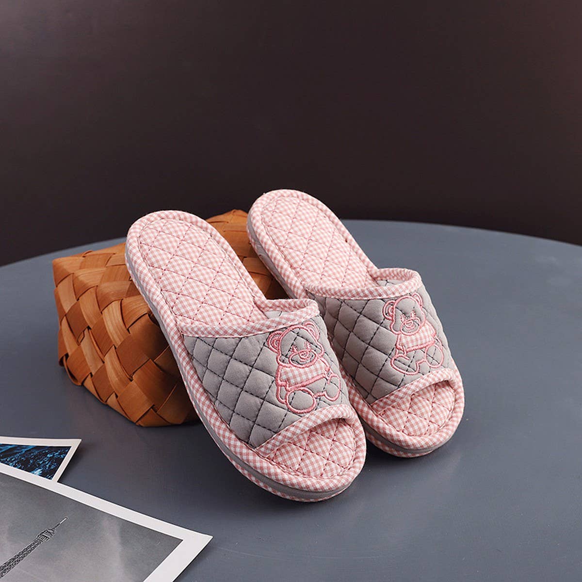 Dressed Bear Thick Cotton Floor Slippers