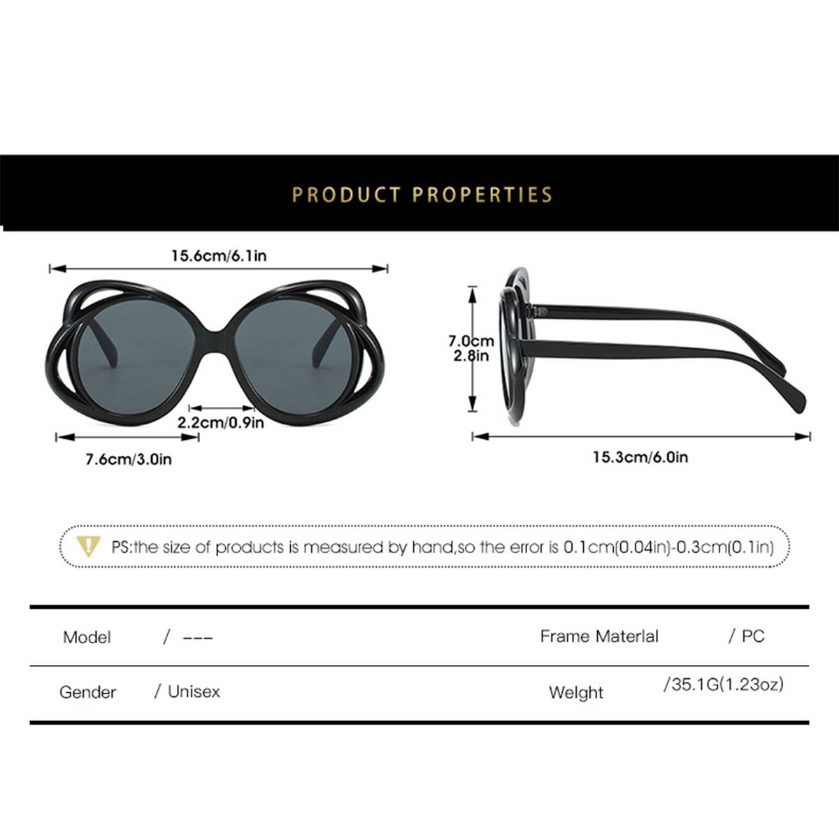 2024 NEW HOLLOW OVAL LARGE FRAME SUNGLASSES WOMEN_CWASG0242