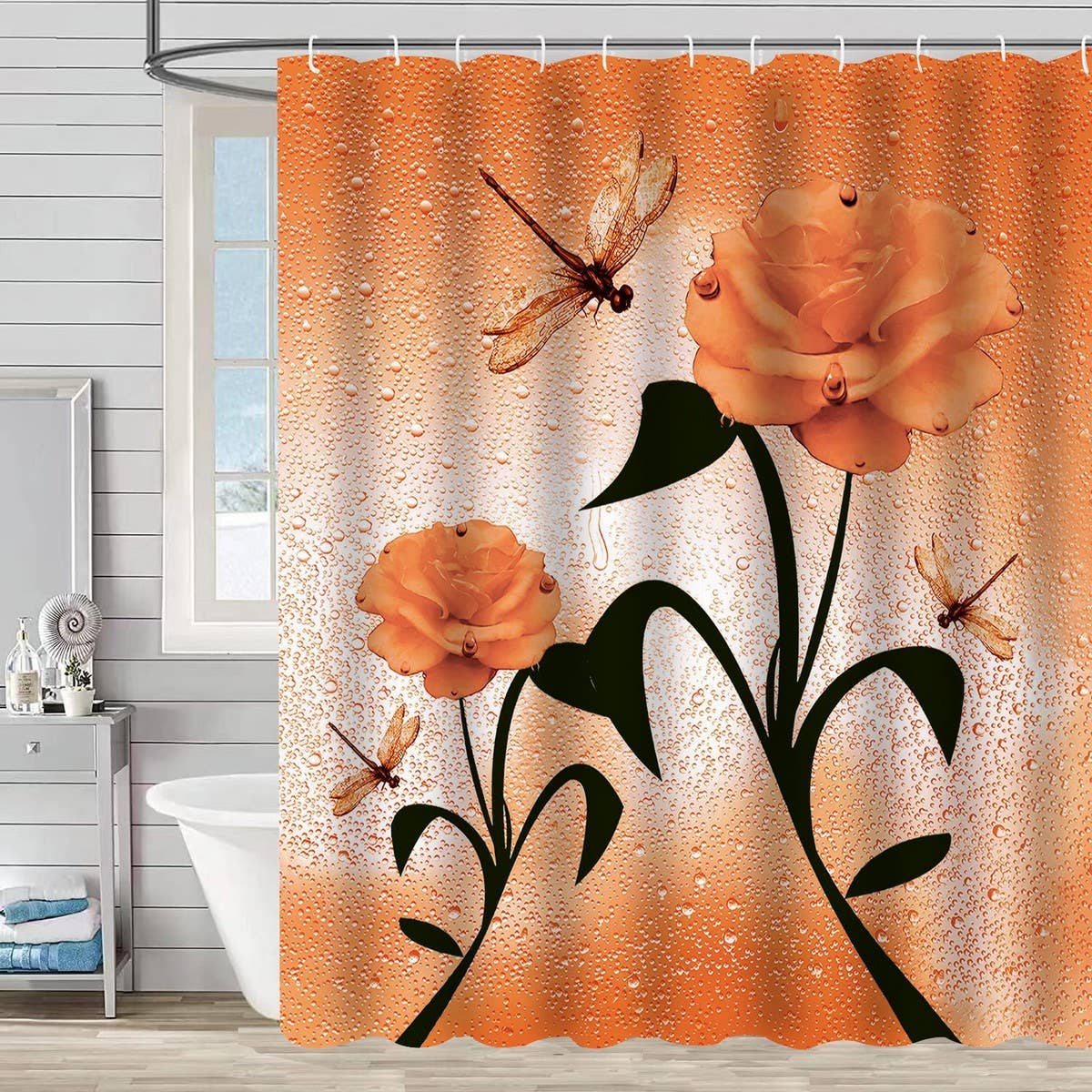 HOT SELLING PRINTED WATERPROOF SHOWER CURTAIN