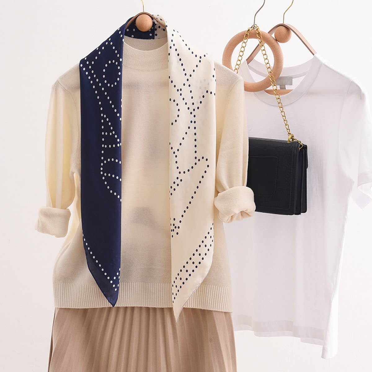 CWASC2404_BLACK AND WHITE ZEBRA ETHNIC STYLE SHAWL SCARF