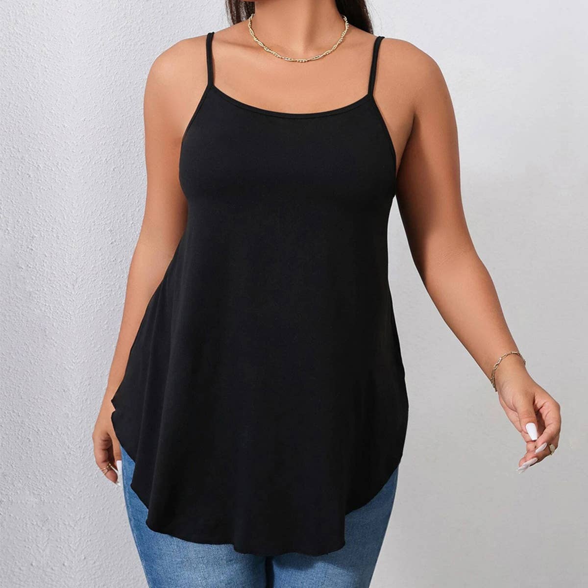 Solid colored tank tops go with everything