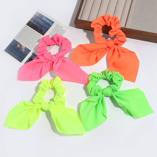 SIMPLE BUNNY EARS RIBBON HAIR ROPE_CWAHA2201