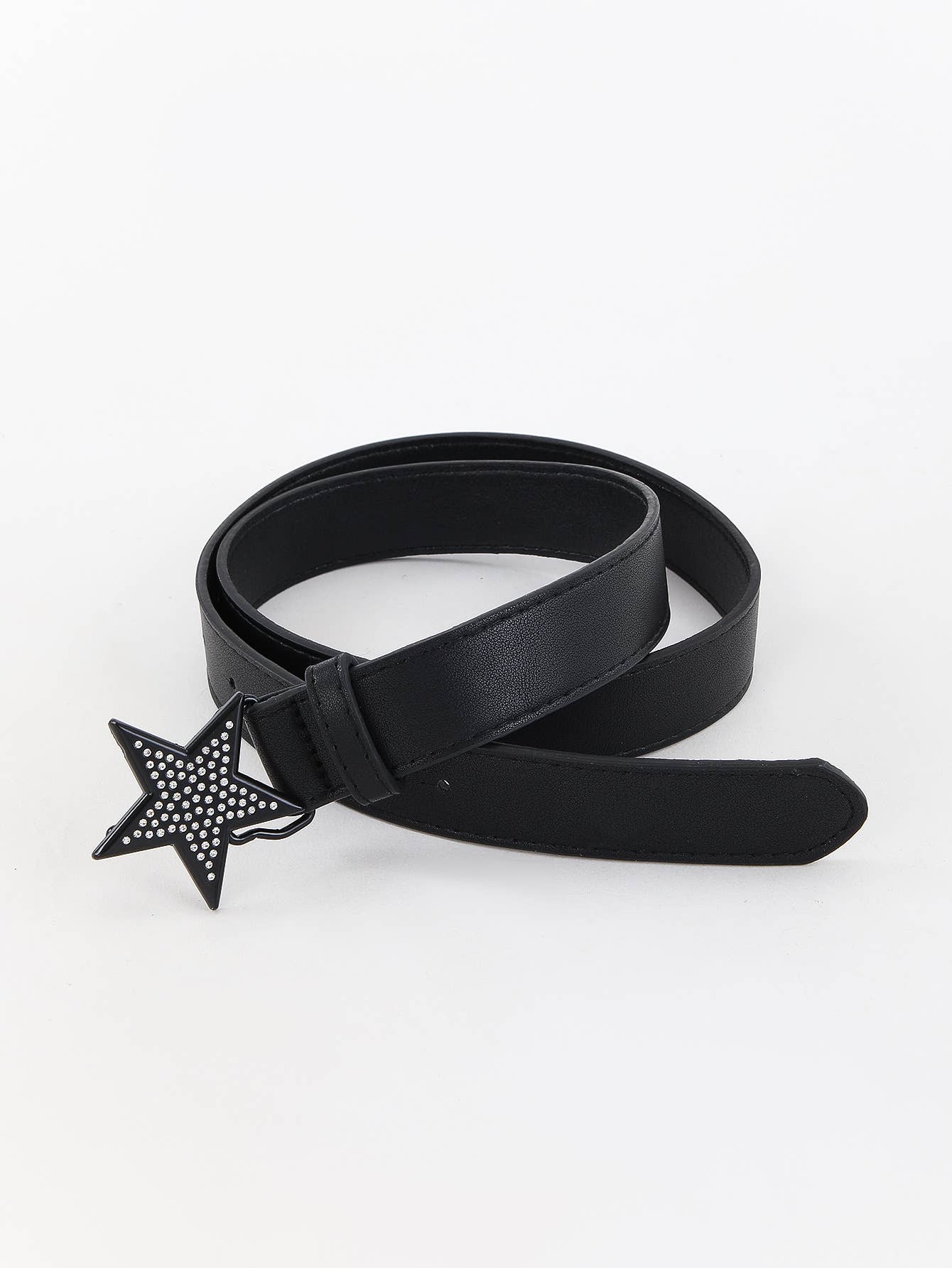Simple and versatile star-buttoned trendy belt