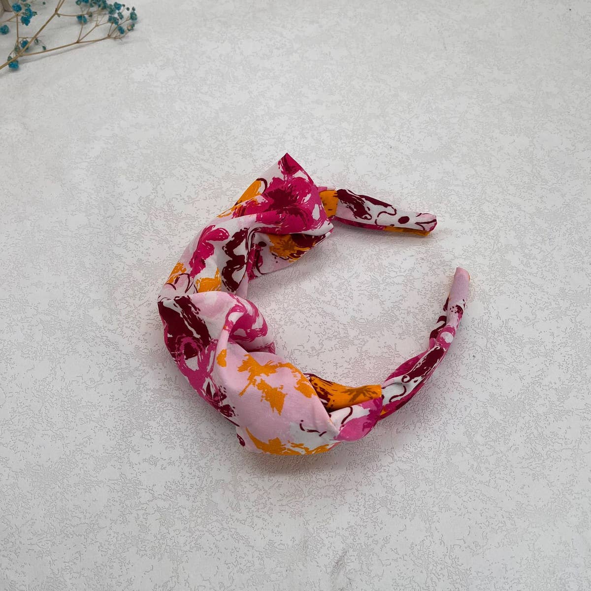 RETRO PLEATED WIDE BRIM HEADBAND_CWAHA2583