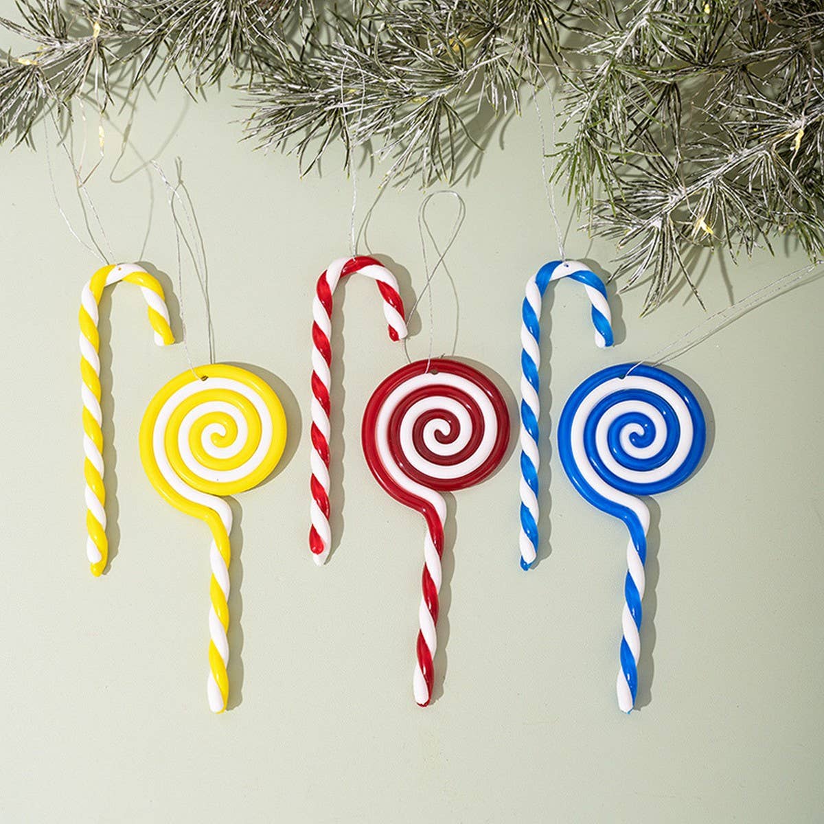 CWMM10282_CHRISTMAS CANDY CANE HANGING ORNAMENT DECORATION