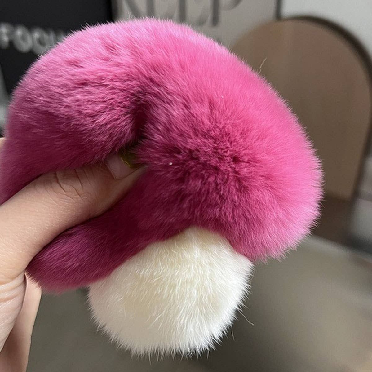 CUTE MUSHROOM KEYCHAIN PENDANT PLUSH ORNAMENT