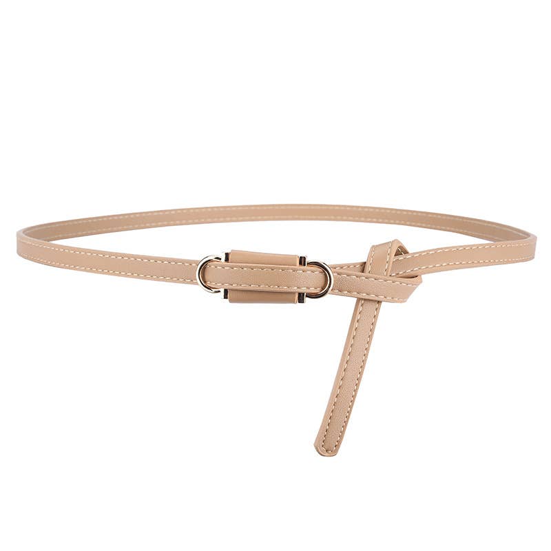 Personalized perforation-free thin waist belt