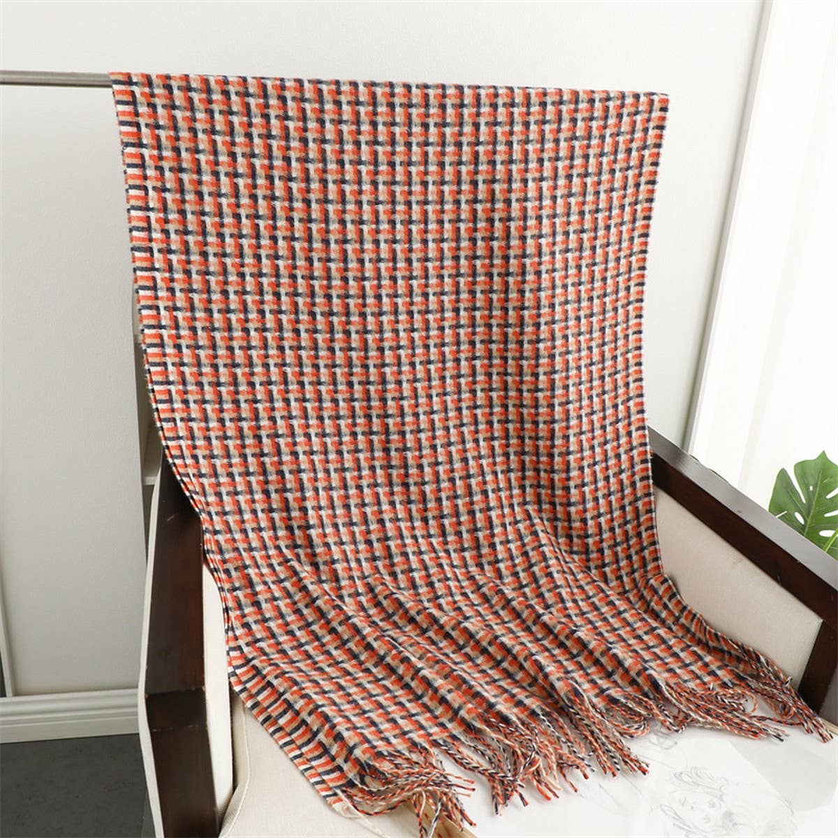 NEW RETRO BRITISH PLAID WARM SCARF