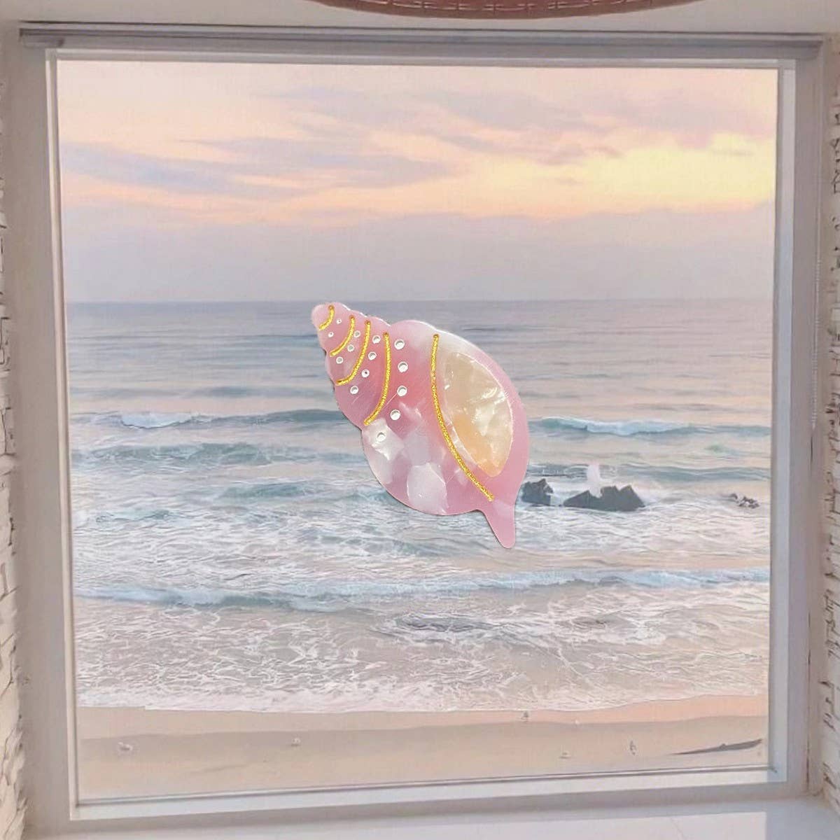 CWAHA4444_NEW OCEAN SERIES CUTE STARFISH HAIRPIN