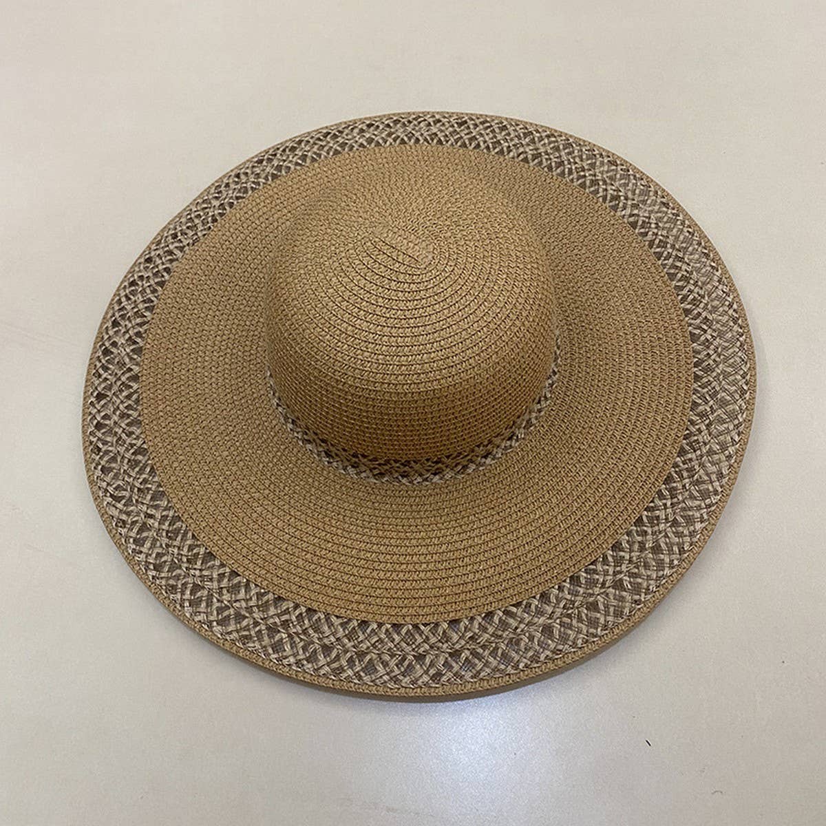 Summer outdoor classic wide brim sun hat_CWAH3575