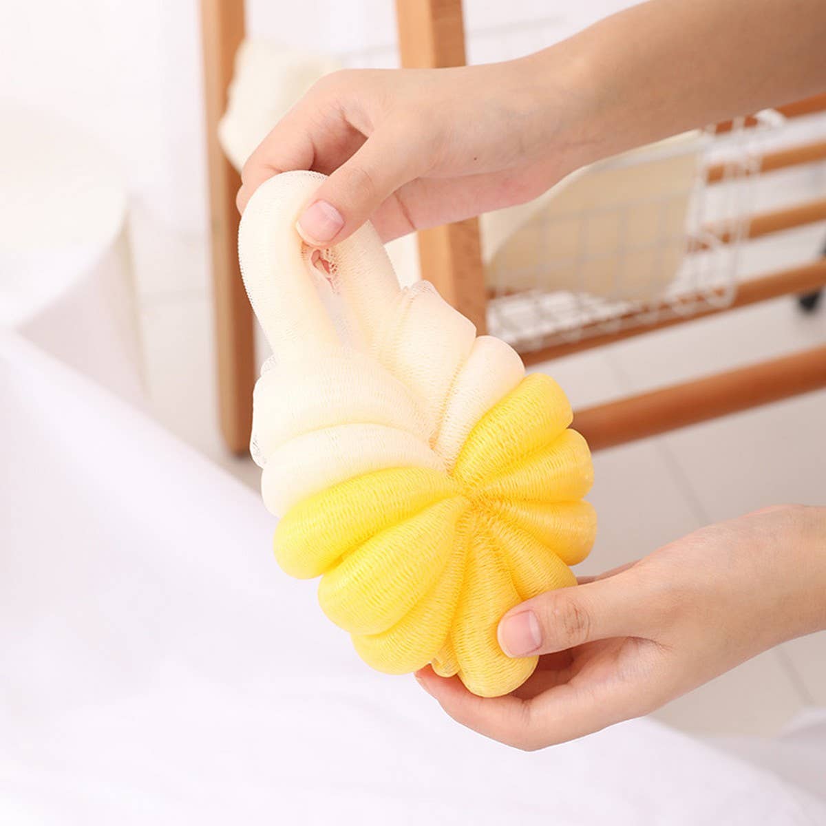 BATH POUF 50G LARGE CREATIVE TURTLE BATH FLOWERBALL_CWMM3385