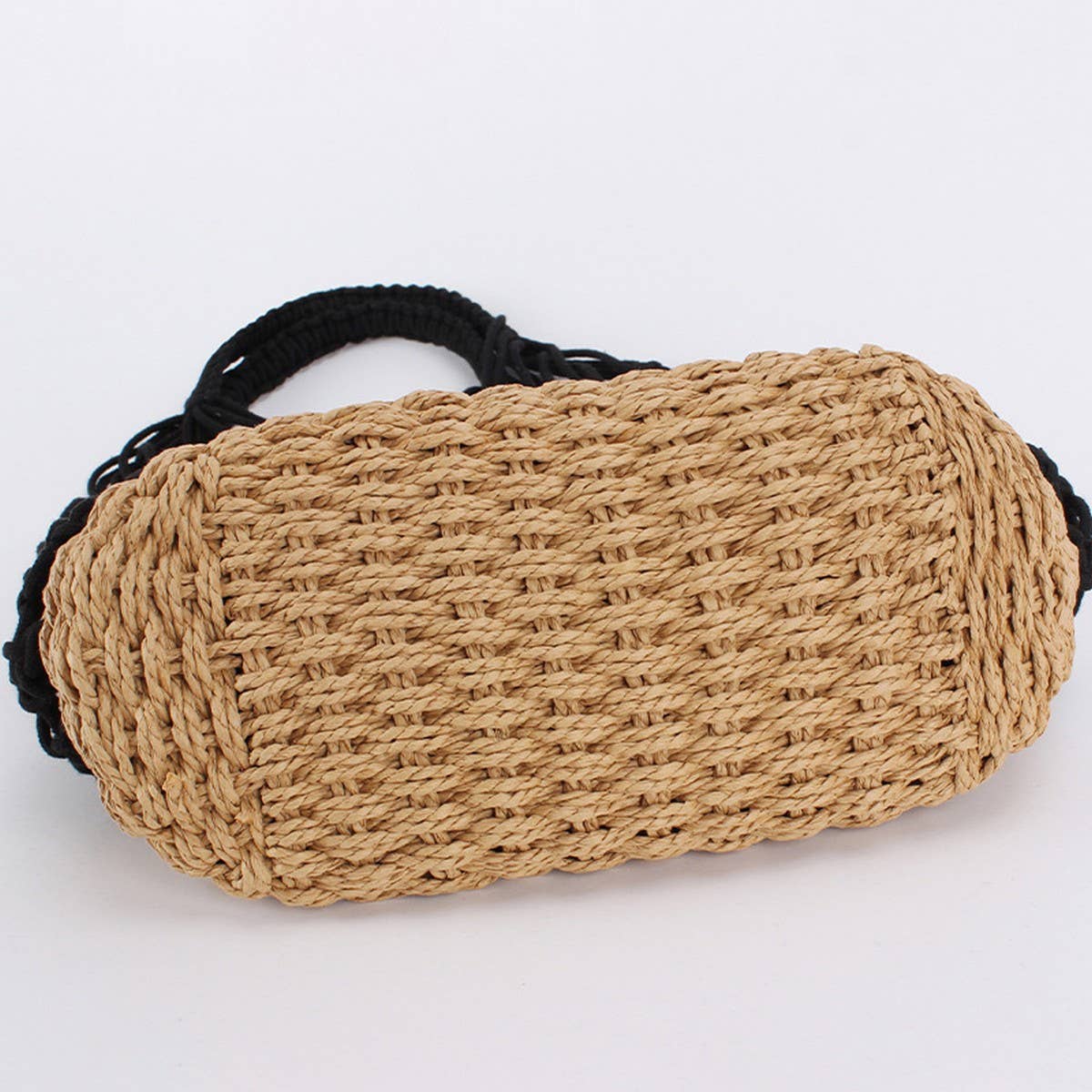 TASSEL HOLLOW COTTON ROPE HAND-WOVEN BAG_CWAB4690