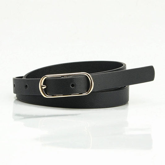 Versatile multi-color women's thin waist belt