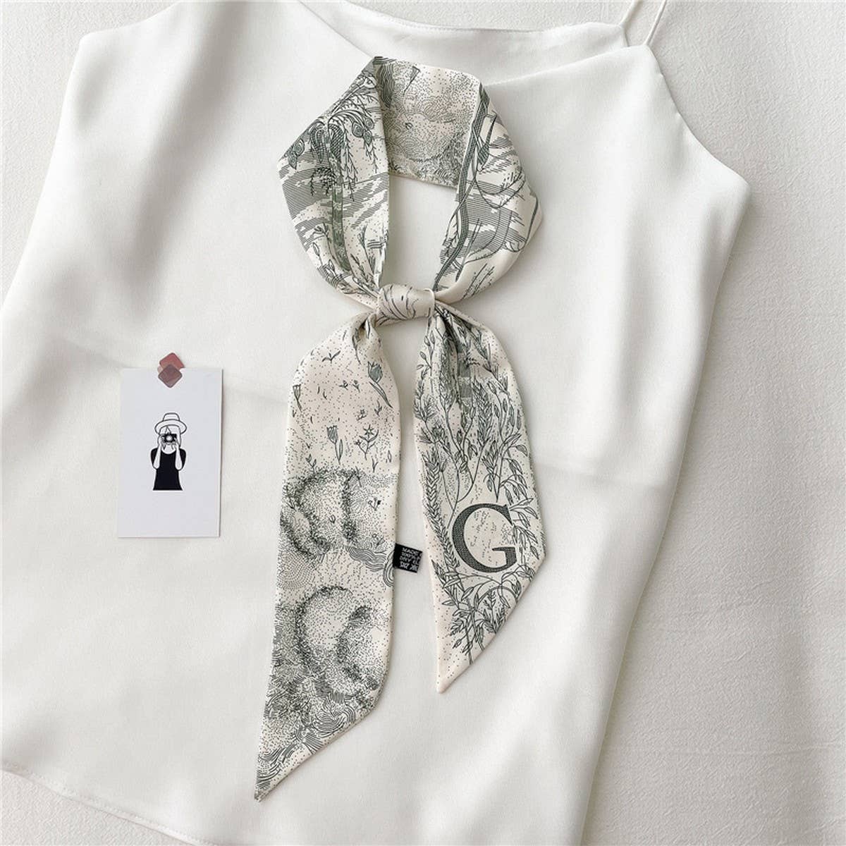 LETTER CREATIVE DOUBLE-LAYER HAIRBAND HEAD SCARF