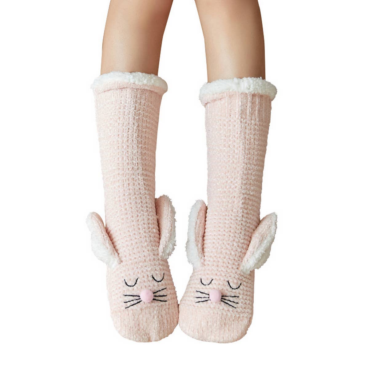 HOME RABBIT EARS WARM PLUSH INDOOR SLIPPERS