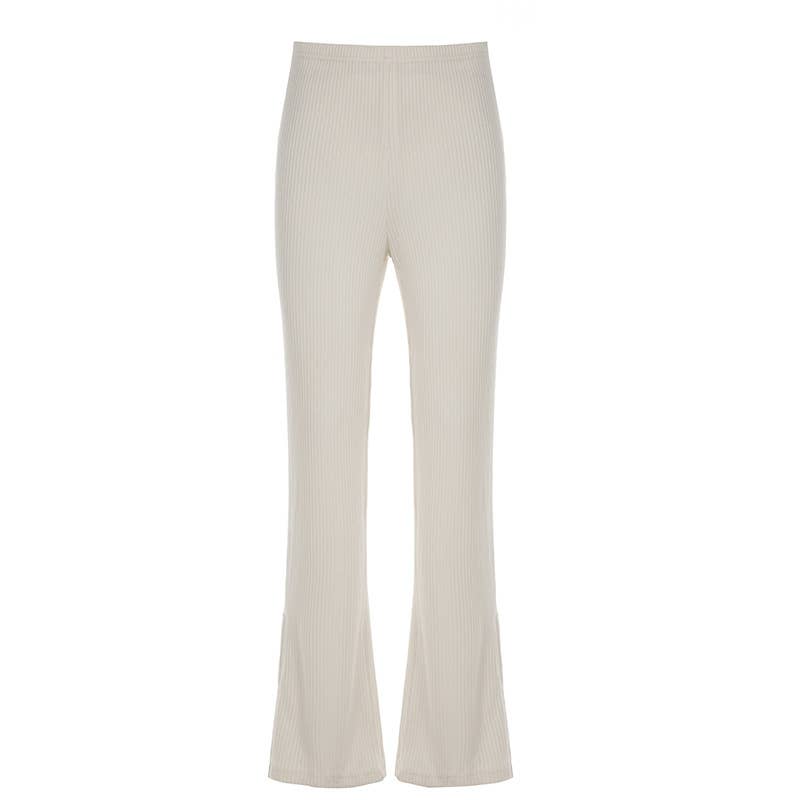 LAPEL PIT STRIP SWEATSHIRT PANTS TWO-PIECE SET