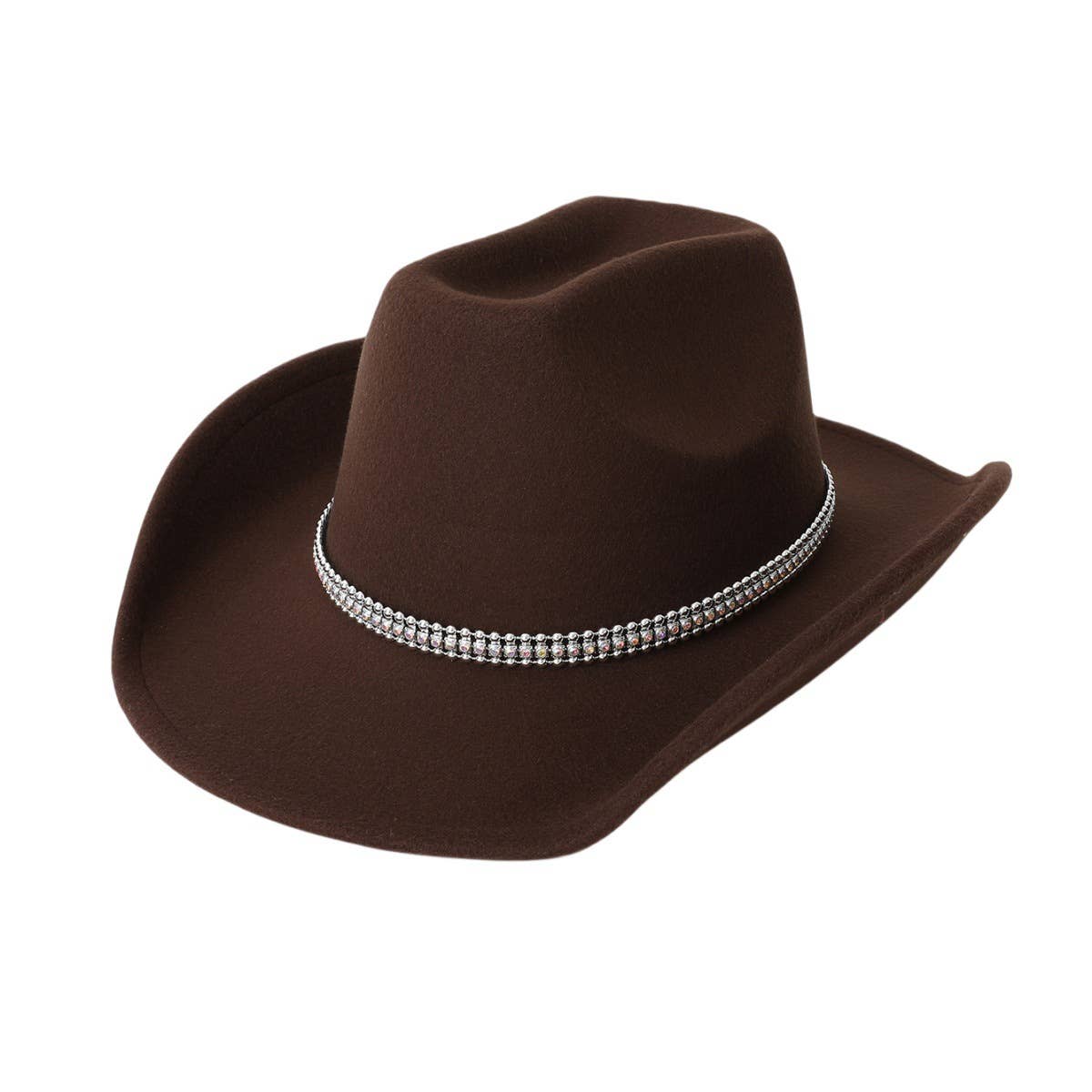 Felt Western Cowboy Hat for Music Party Nights_CWAH3632