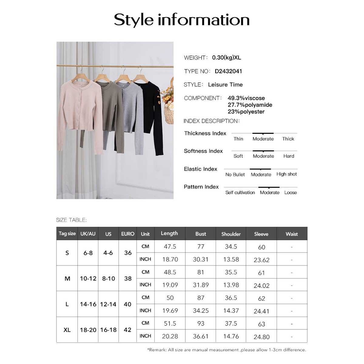 Slim-fit cardigan with long sleeves