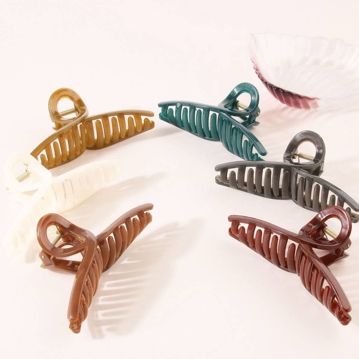 4.33" Large Fall Twisted Hair Claw Clip _CWAHA0490