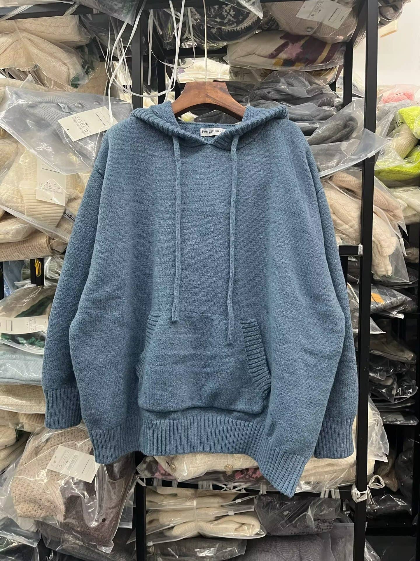 STYLISH CASUAL BAGGY SLIMMING HOODED SWEATER