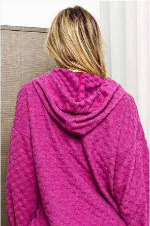 FASHION SOLID COLOR PULLOVER LONG-SLEEVED HOODIE