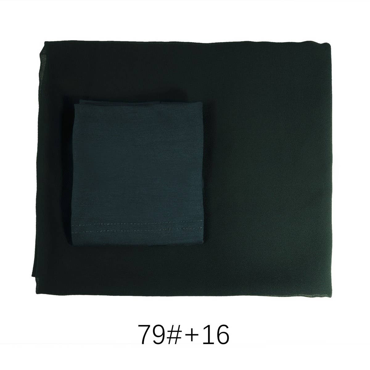 TWO-PIECE CHIFFON SHAWL AND HEADSCARF