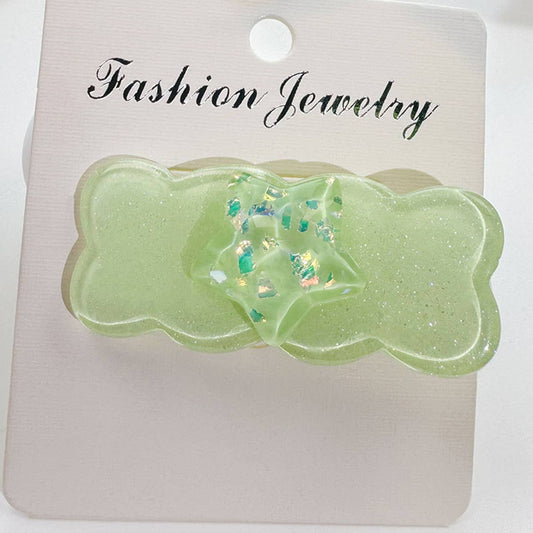 Ice-penetrating five-pointed star hair clip