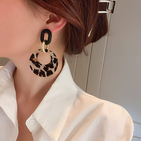 GEOMETRIC CIRCLE RETRO VERSATILE EARRINGS