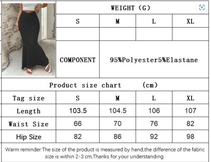 CWBLS0319_SMALL V WAIST NOTCH SLIM HIP BLACK SKIRT