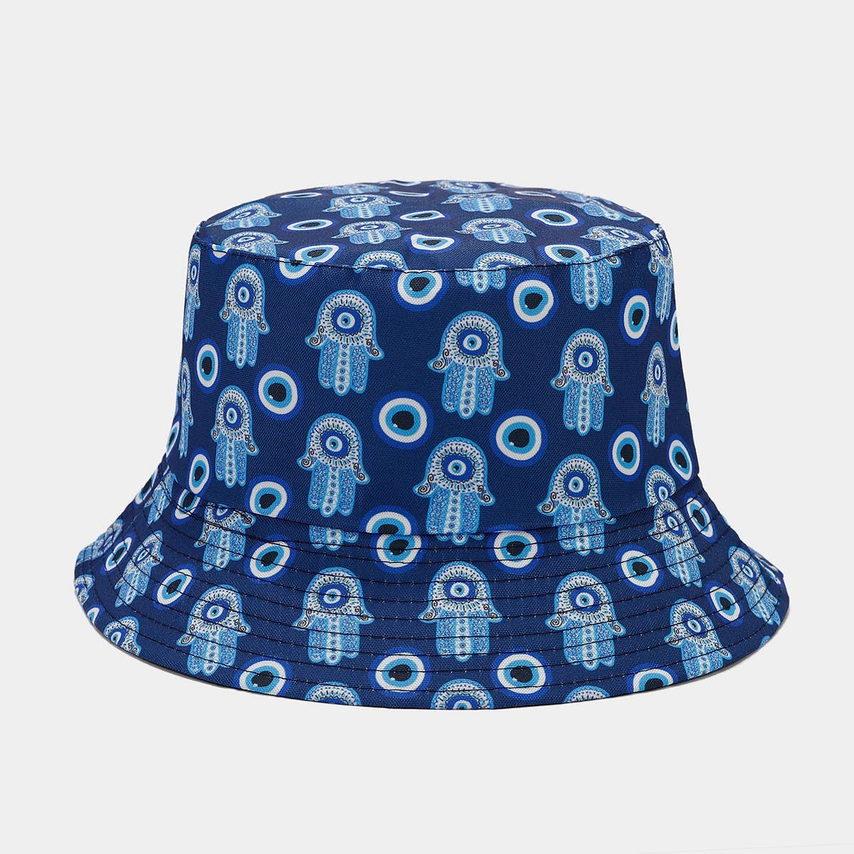 RETRO FULL PRINT DOUBLE-SIDED BUCKET HAT_CWAH1650