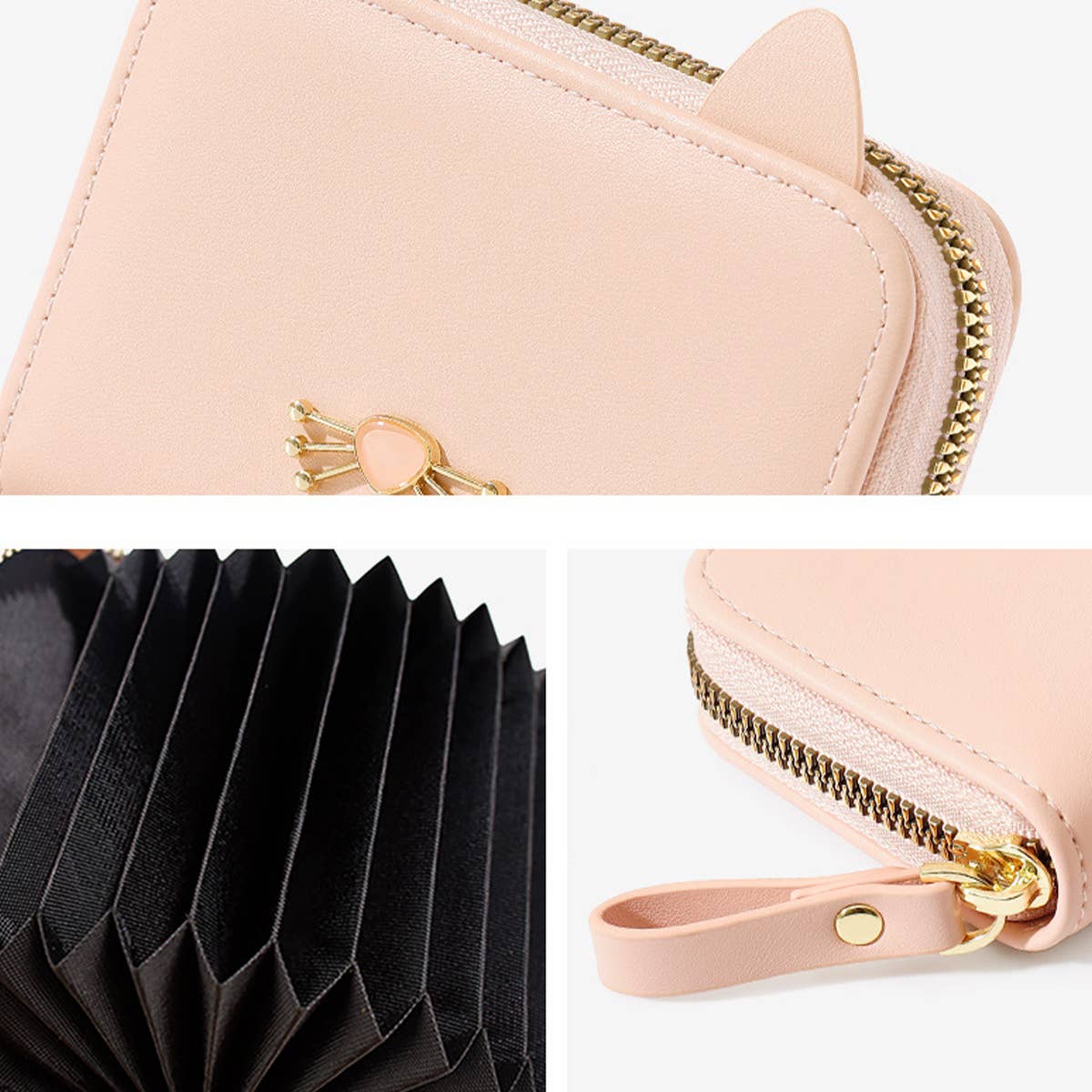 CUTE CAT CARD BAG MULTI FUNCTIONAL WALLET_CWAB1622