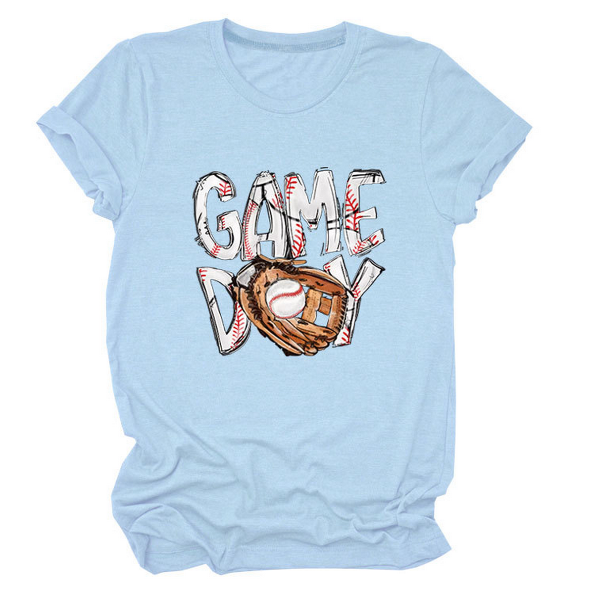 New Women's Plus Size Short Sleeve Glove Tee_CWTTS1513