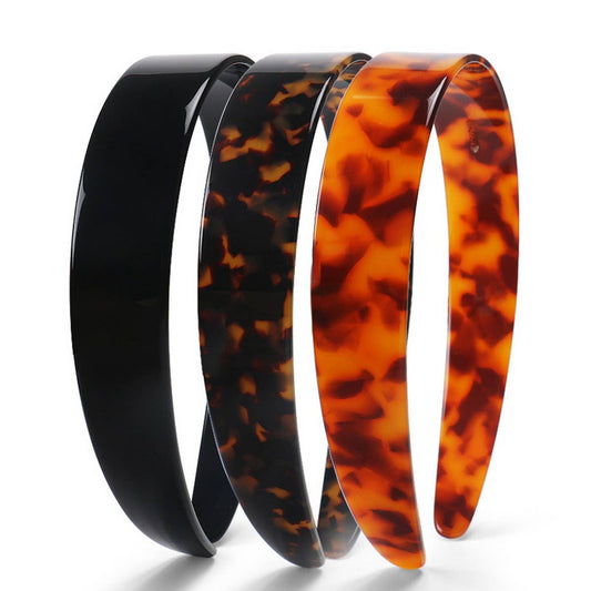 ACETATE RETRO 2.5CM WIDE HEADBAND HAIRPIN_CWAHA4342