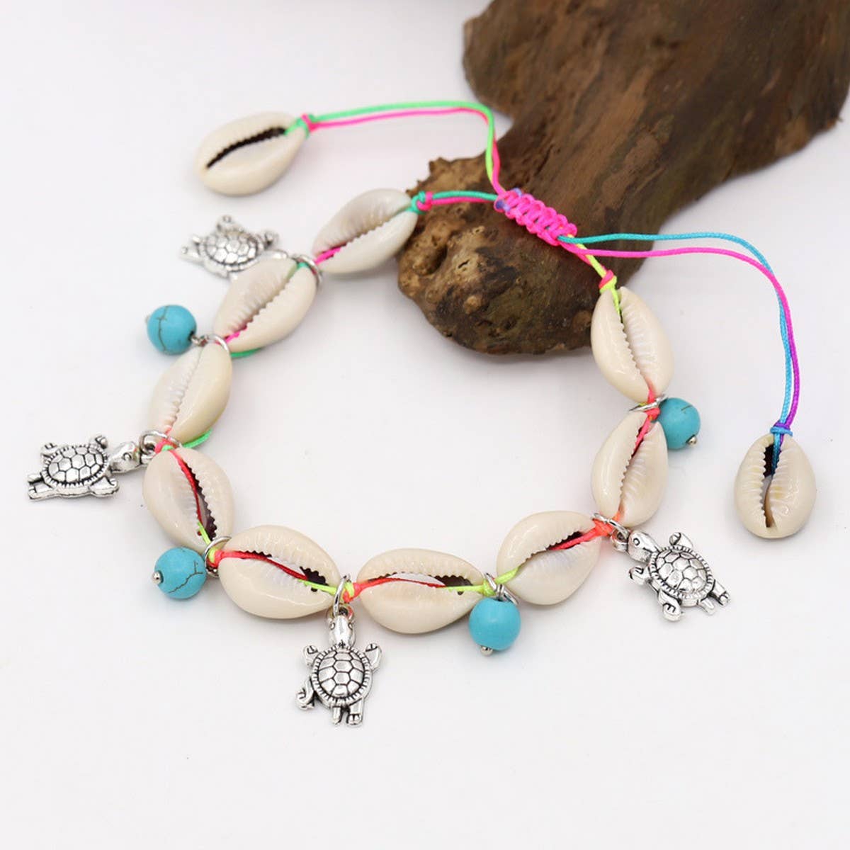 ETHNIC ADJUSTABLE BOHEMIAN SHELL BRACELET