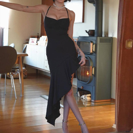 Figure-hugging, pure and body-hugging dress