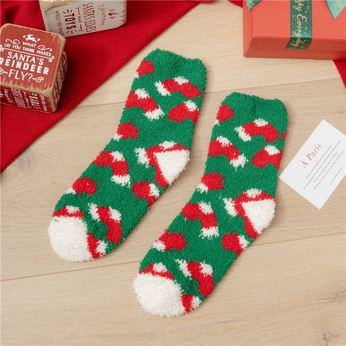 CHRISTMAS SOFT PLUSH SOCKS