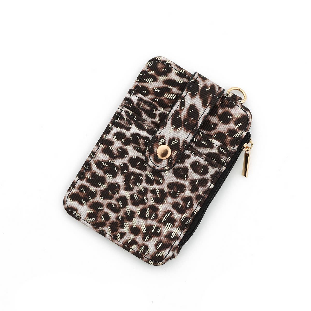 Leopard Mini Wallet PU Leather Card Coin Purse_CUAB00441