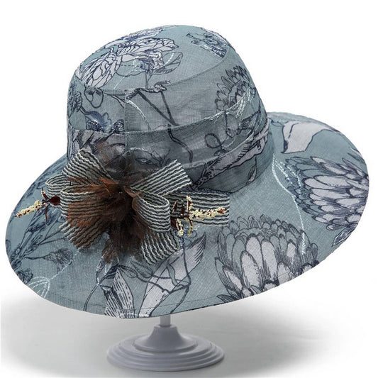 SUMMER PRINTED SMALL FRESH SUN HATZI_CWAH1499