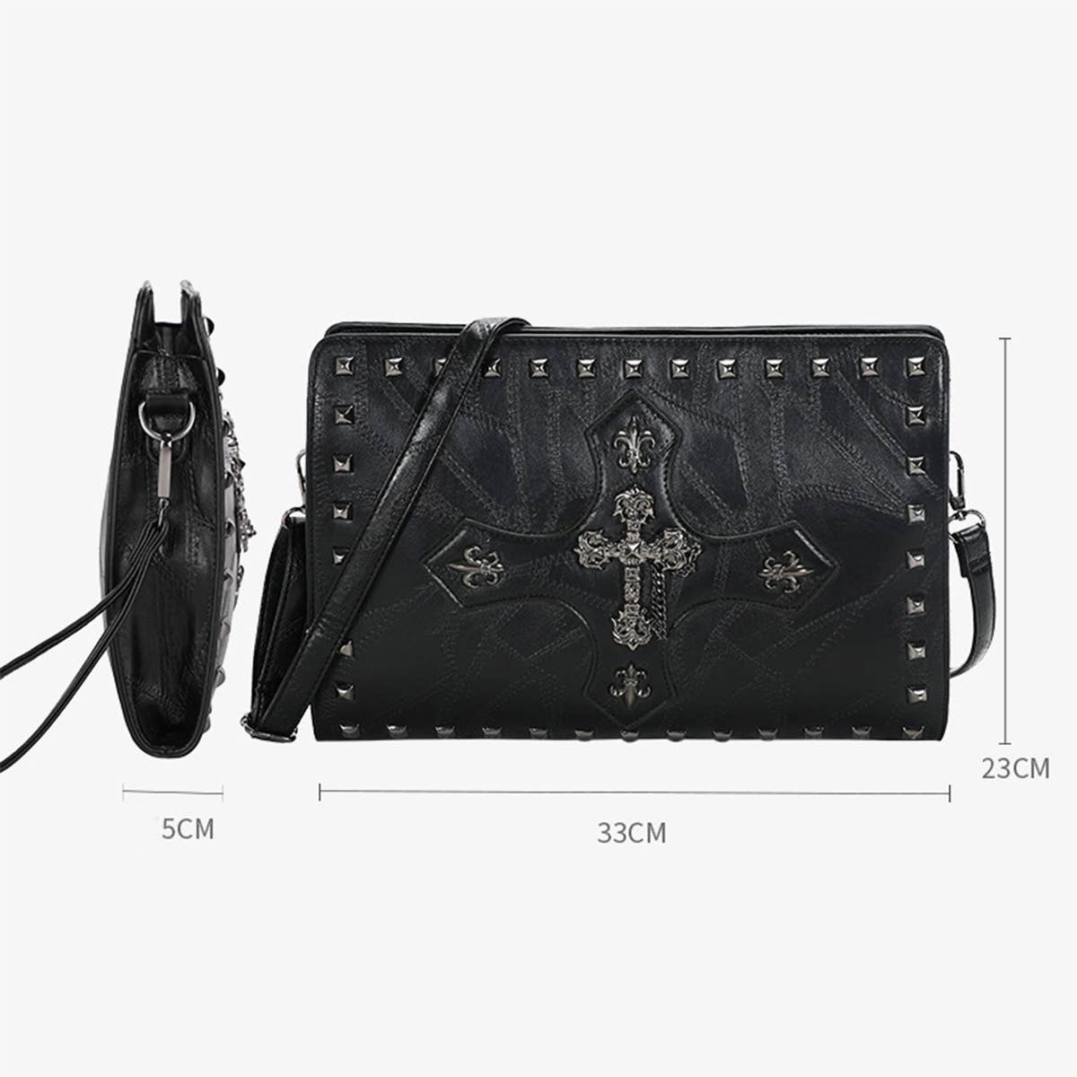 VINTAGE PUNK STYLE CROSSBODY BAG HANDBAG_CWAB1480