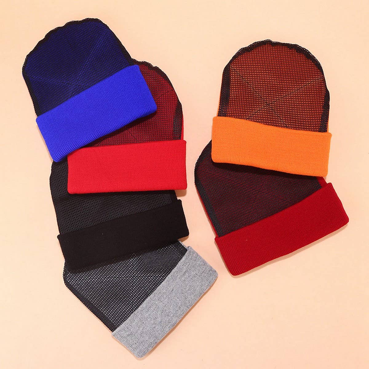 STREET DANCE PLUS WEAR-RESISTANT MESH KNITTED HAT_CWAH2126