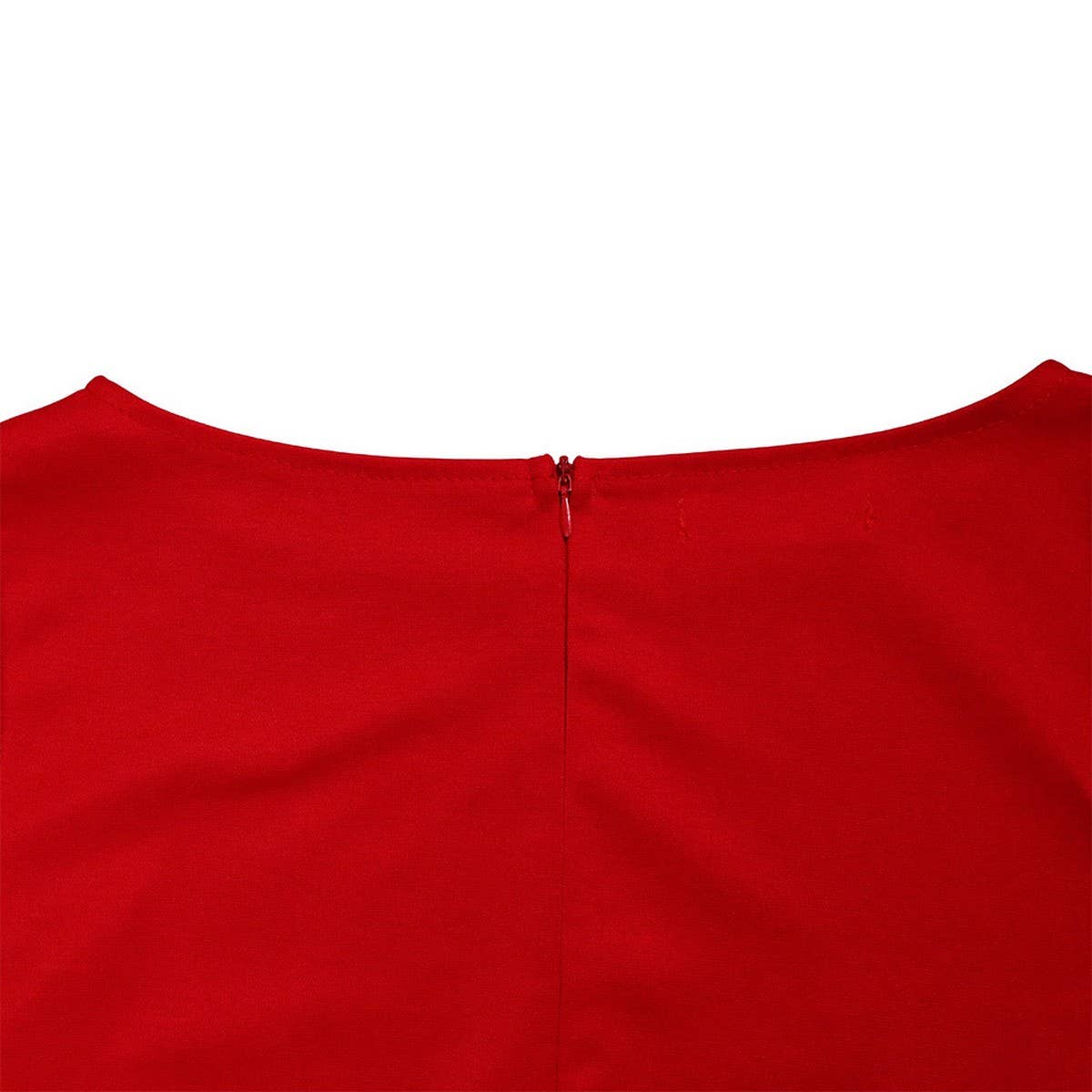 FASHIONABLE AND ELEGANT LACE-UP PLUS SIZE DRESS_CWDMD3654