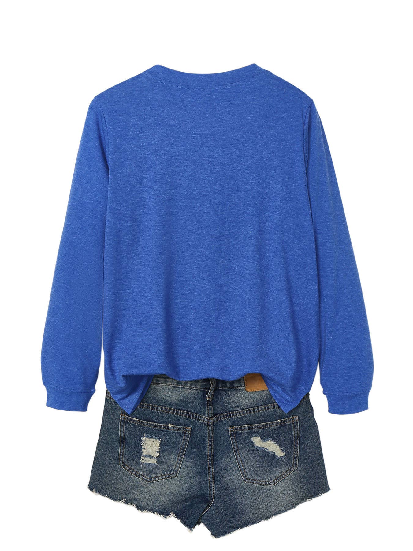 SOLID COLOR CASUAL CREWNECK COMFORTABLE T-SHIRT