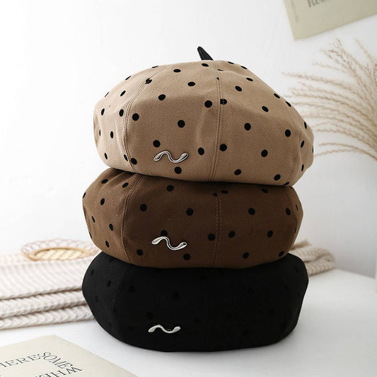 2024 NEW POLKA DOT CLASSIC BERET_CWAB2854
